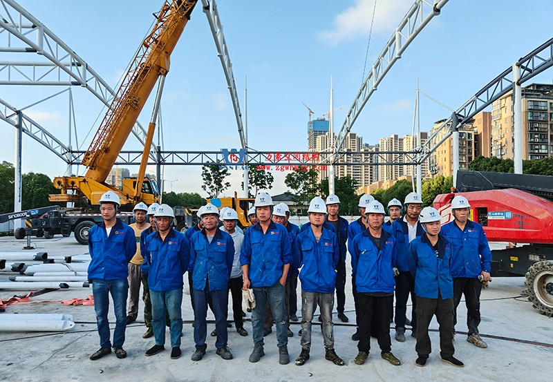 溫州惠民路西側綠地球場鋼膜結構工程完工 溫州惠民路西側綠地球場鋼膜結構工程完工