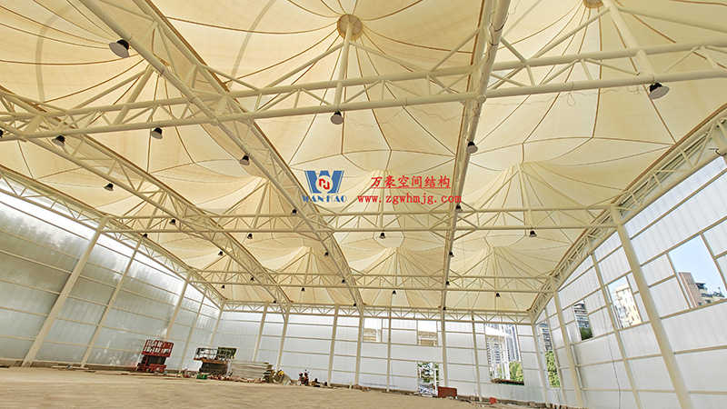 溫州惠民路西側綠地球場鋼膜結構工程完工 溫州惠民路西側綠地球場鋼膜結構工程完工