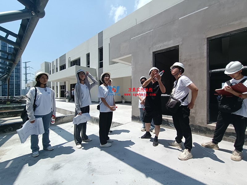 嘉興長安里ETFE氣枕鋼膜結構頂棚工程現場學習觀摩會