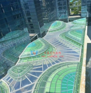 茶山型ETFE氣枕商業天幕