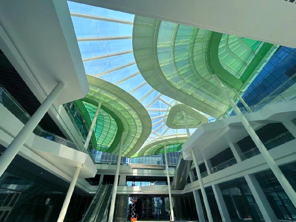 杭州爆紅新地標！鋼膜結構茶香穹頂！