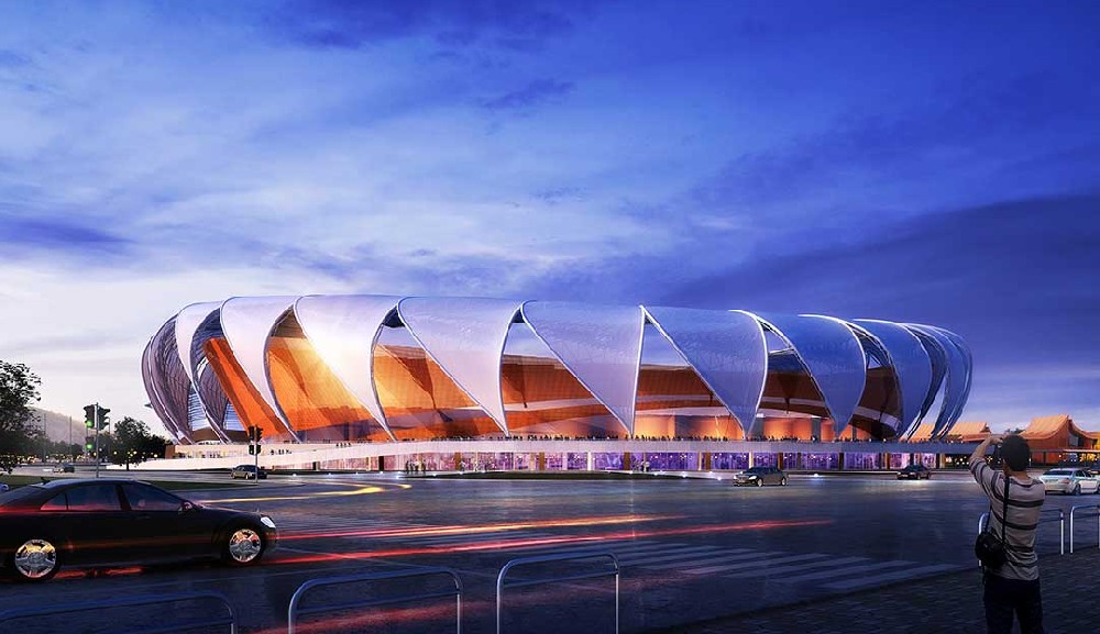 瑞麗江畔崛起新地標，文體中心進入沖刺階段！