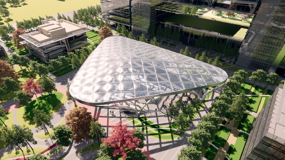 山東高端化工研究院項目ETFE膜結構工程