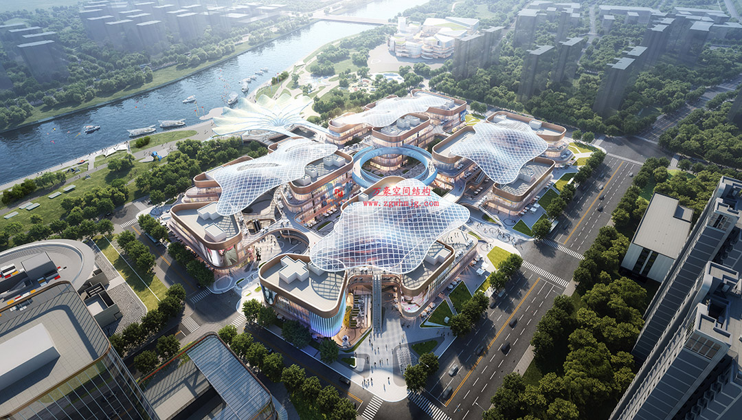 喜報｜浙江萬豪集團成功中標石家莊太平河片區合生匯大型ETFE商業天幕！