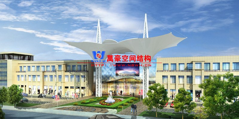 出入口膜結構設計效果圖